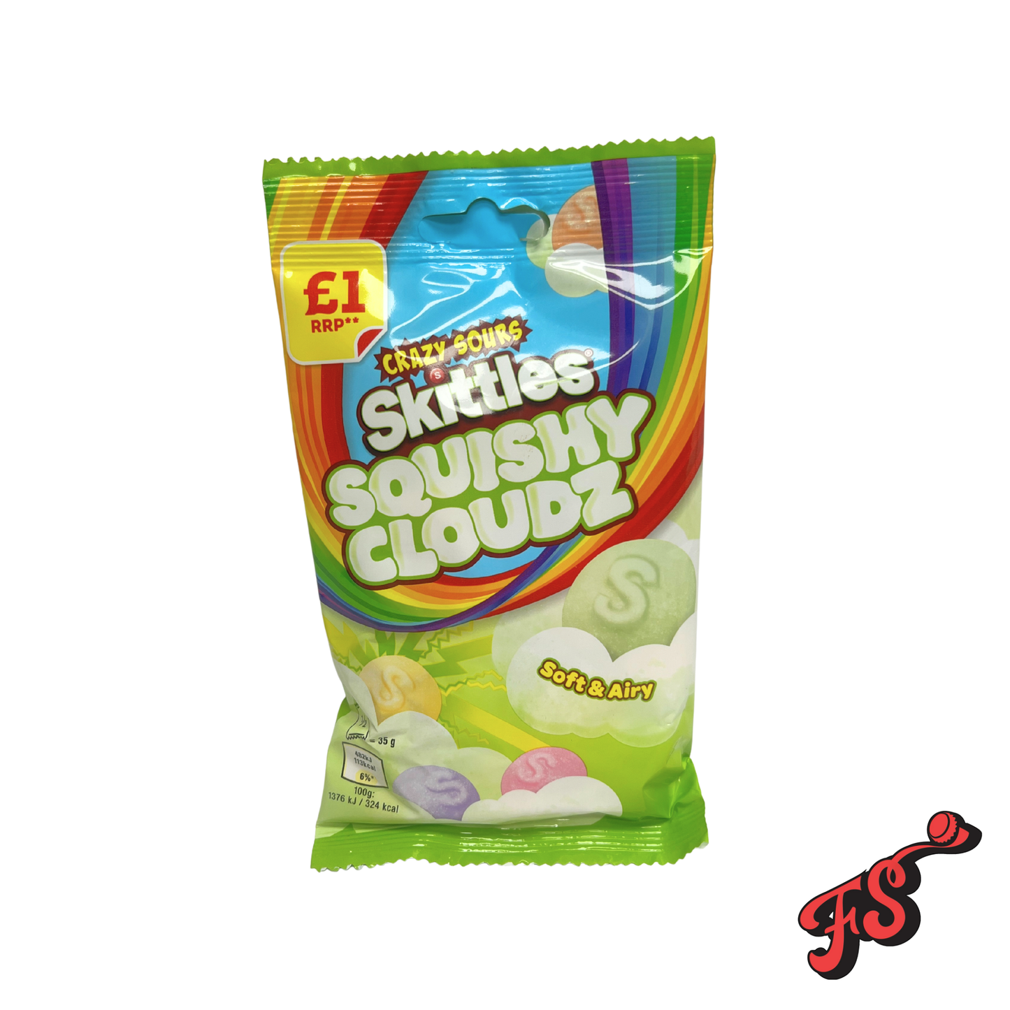 Skittles Crazy Sour Squishy Cloudz 70g (UK)