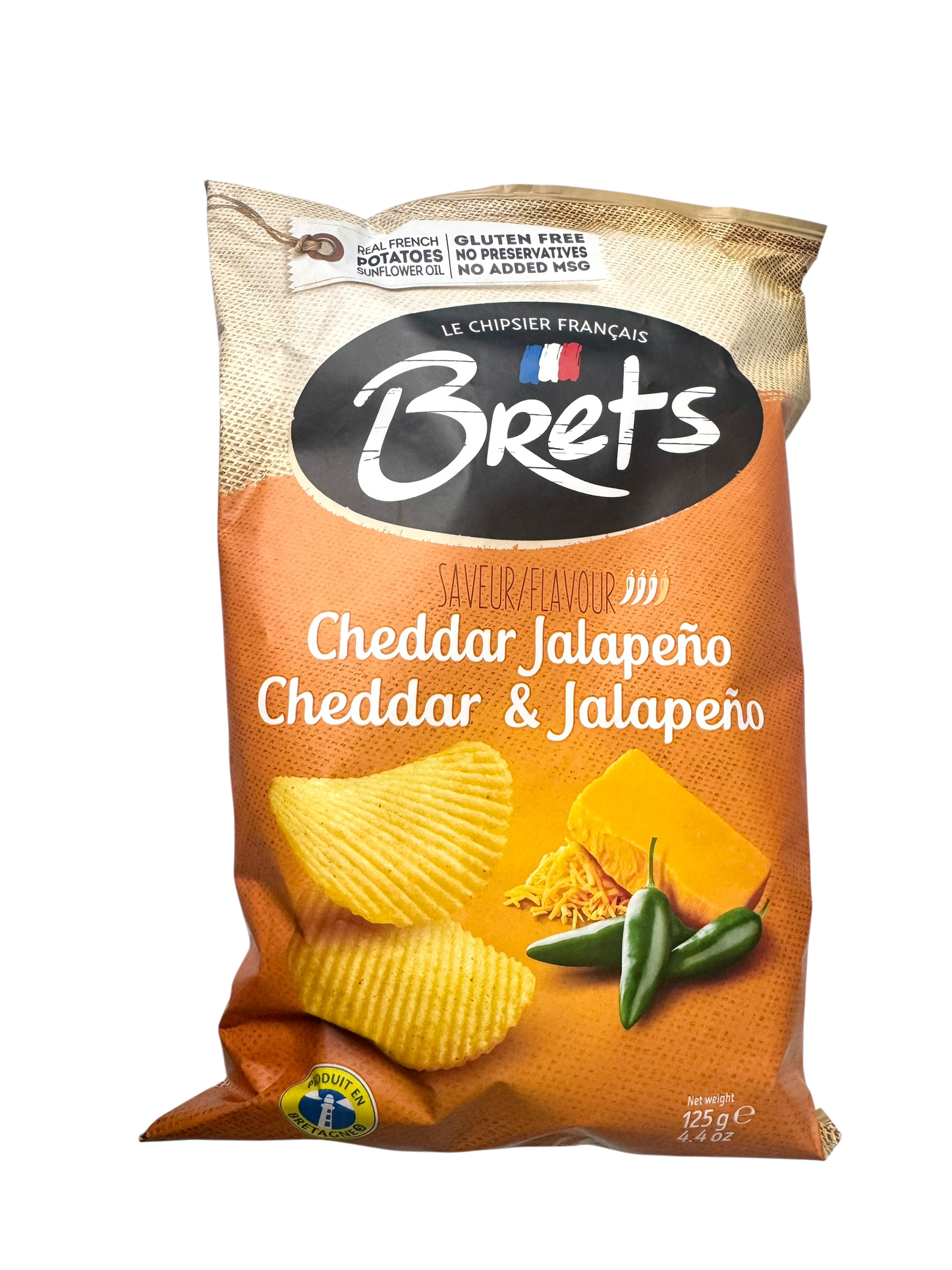 Brets Cheddar and Jalapeno Chips
