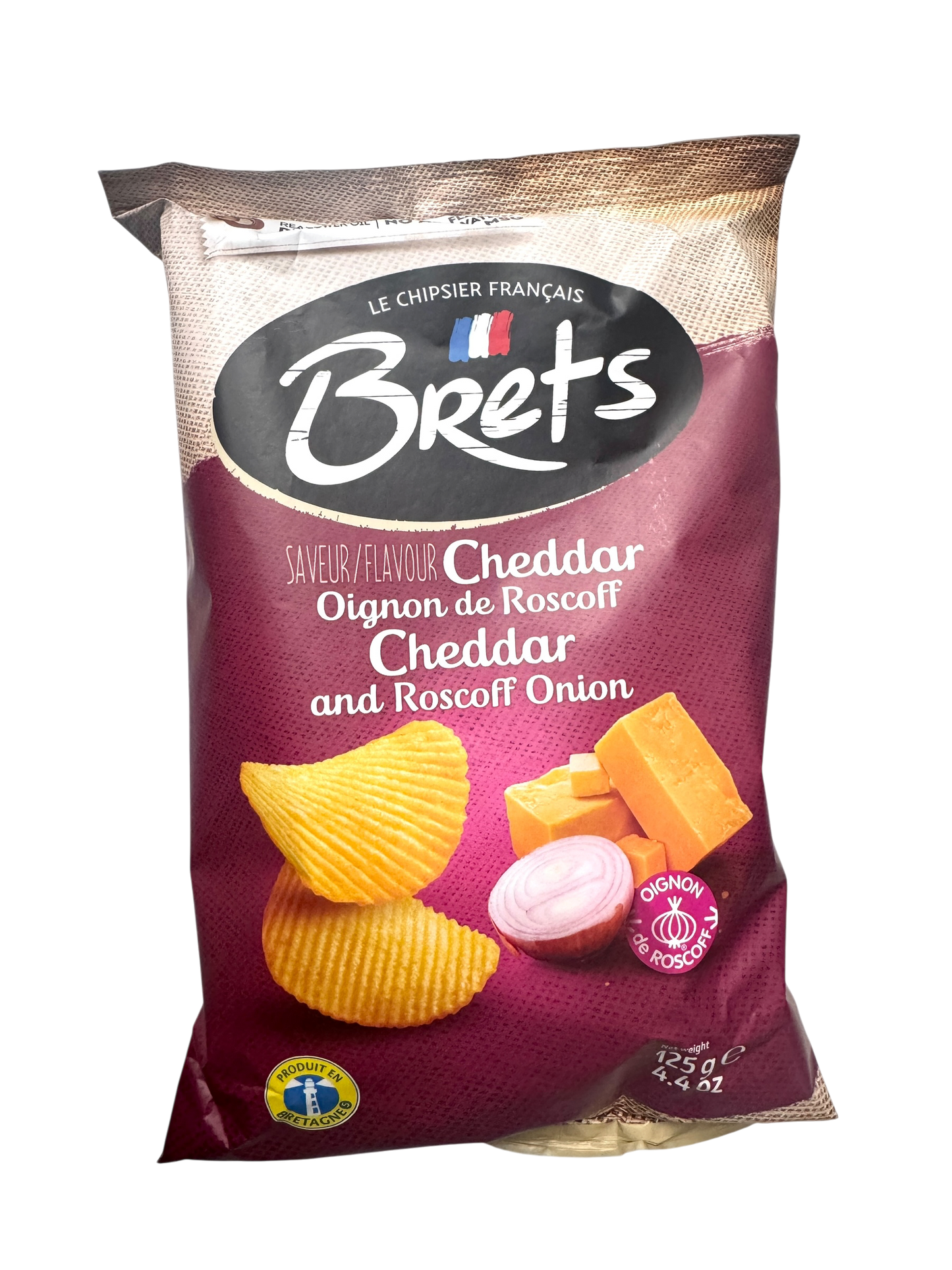 Brets Cheddar and Roscoff Onion Chips