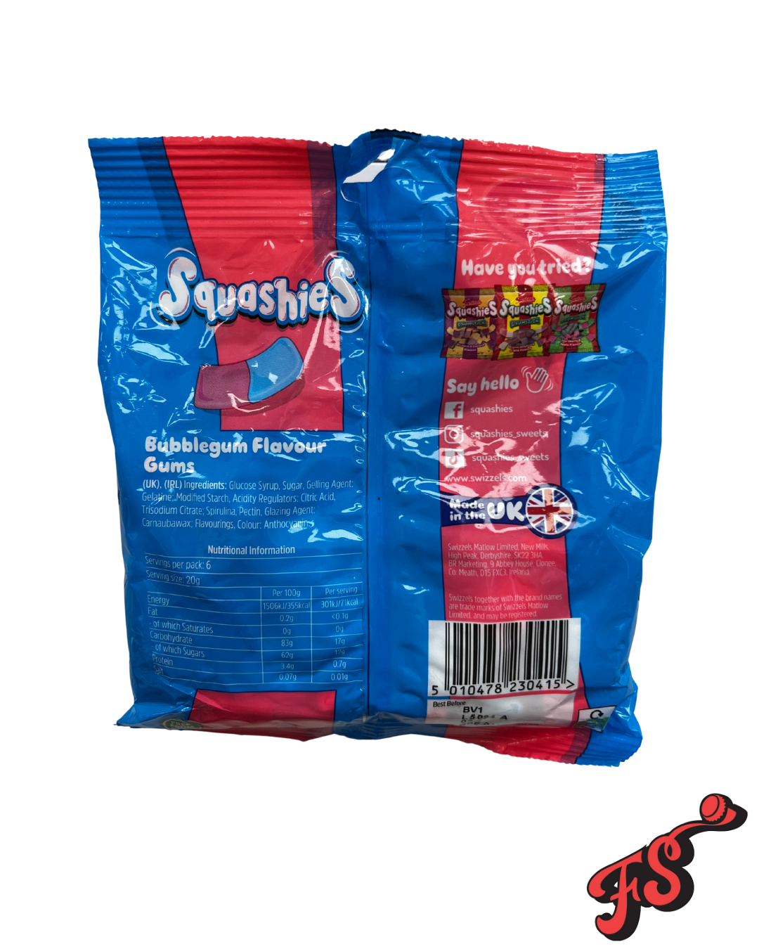 Swizzel's Squashies Bubblegum flavor (UK)
