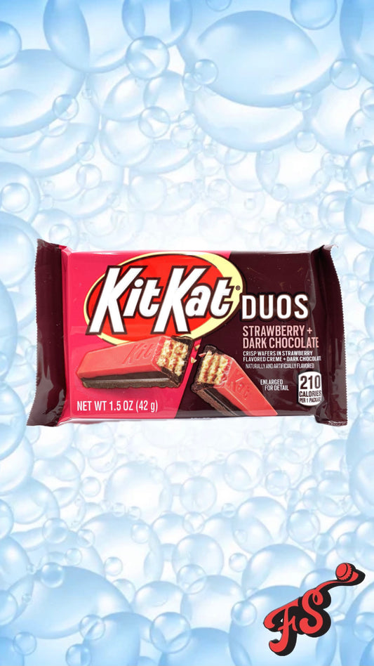 Kit Kat - Duos - Strawberry + Dark Chocolate (USA) - Full Service Exotic Snack Boutique