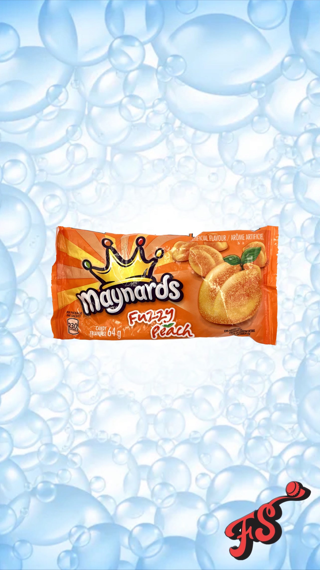 Maynards - Fuzzy Peach Gummies 64g (Canada) - Full Service Exotic Snack Boutique