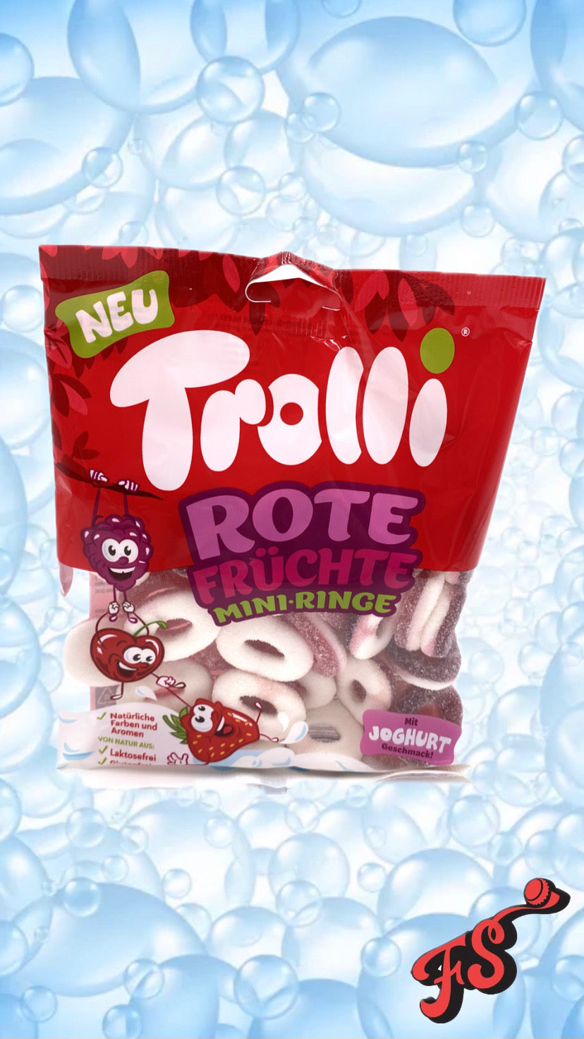 Trolli Rote Fruit Mini Ringe (Germany) - Full Service Exotic Snack Boutique