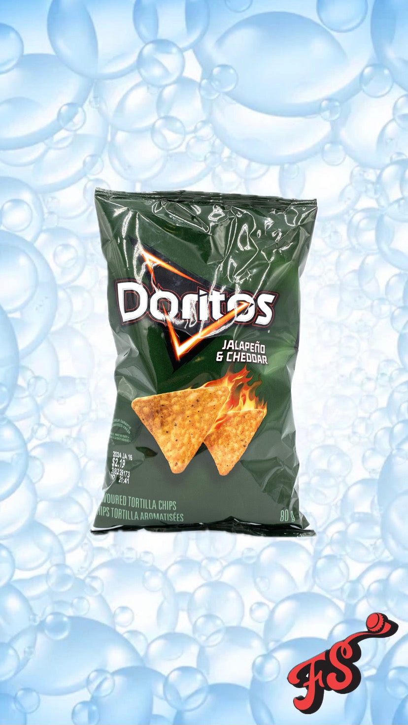 Doritos - Jalapeño and Cheddar 80g (Canada) - Full Service Exotic Snack Boutique