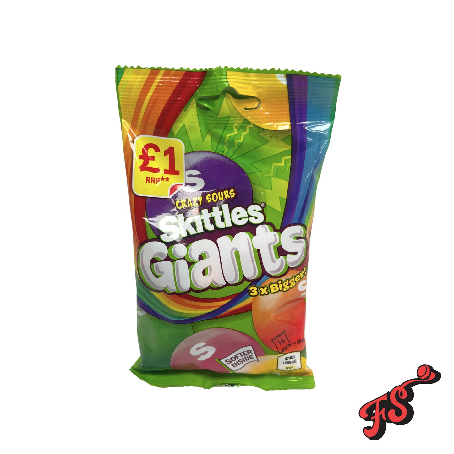 Skittles Crazy Sours Giants 116g (UK)
