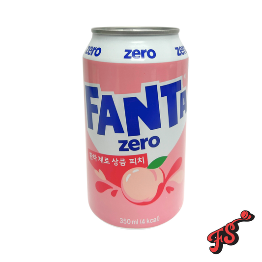 Fanta White Peach Zero Sugar 330ml (Korea)