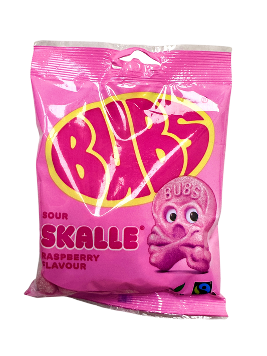 BUBS Sour SKALLE Raspberry Flavour