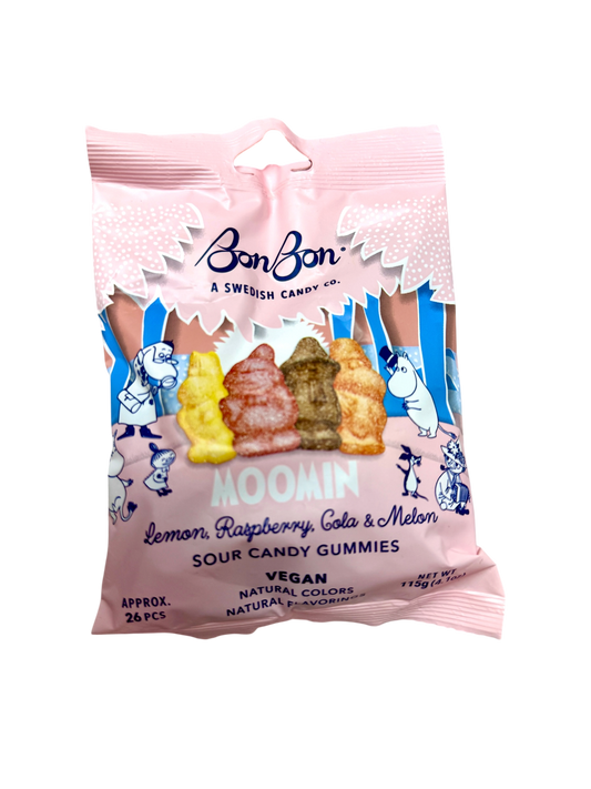 BonBon MOOMIN Gummies Lemon, Raspberry, Cola, and Melon Flavor