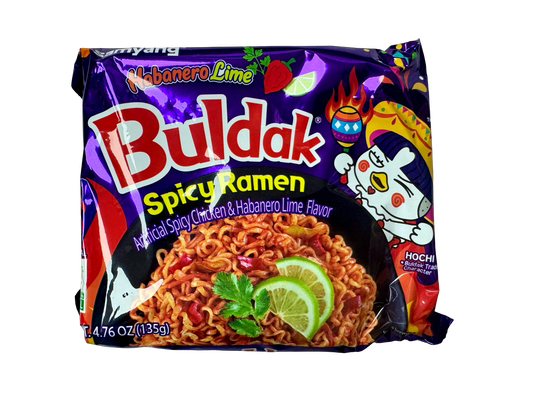 Buldak Spicy Ramen Spicy Chicken Habanero Lime