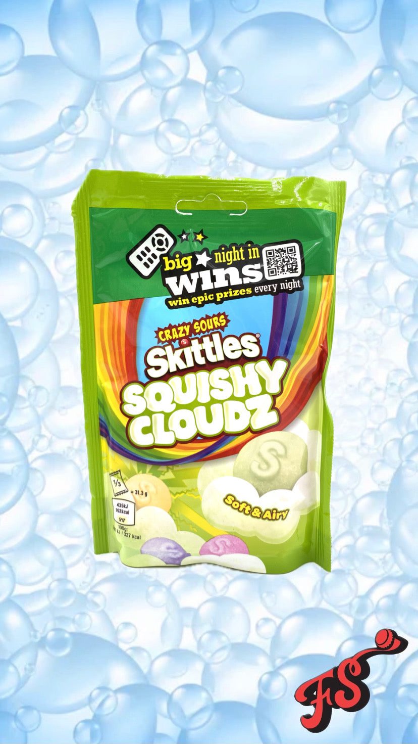 Skittles Squishy Cloudz - Crazy Sours 94g (UK)