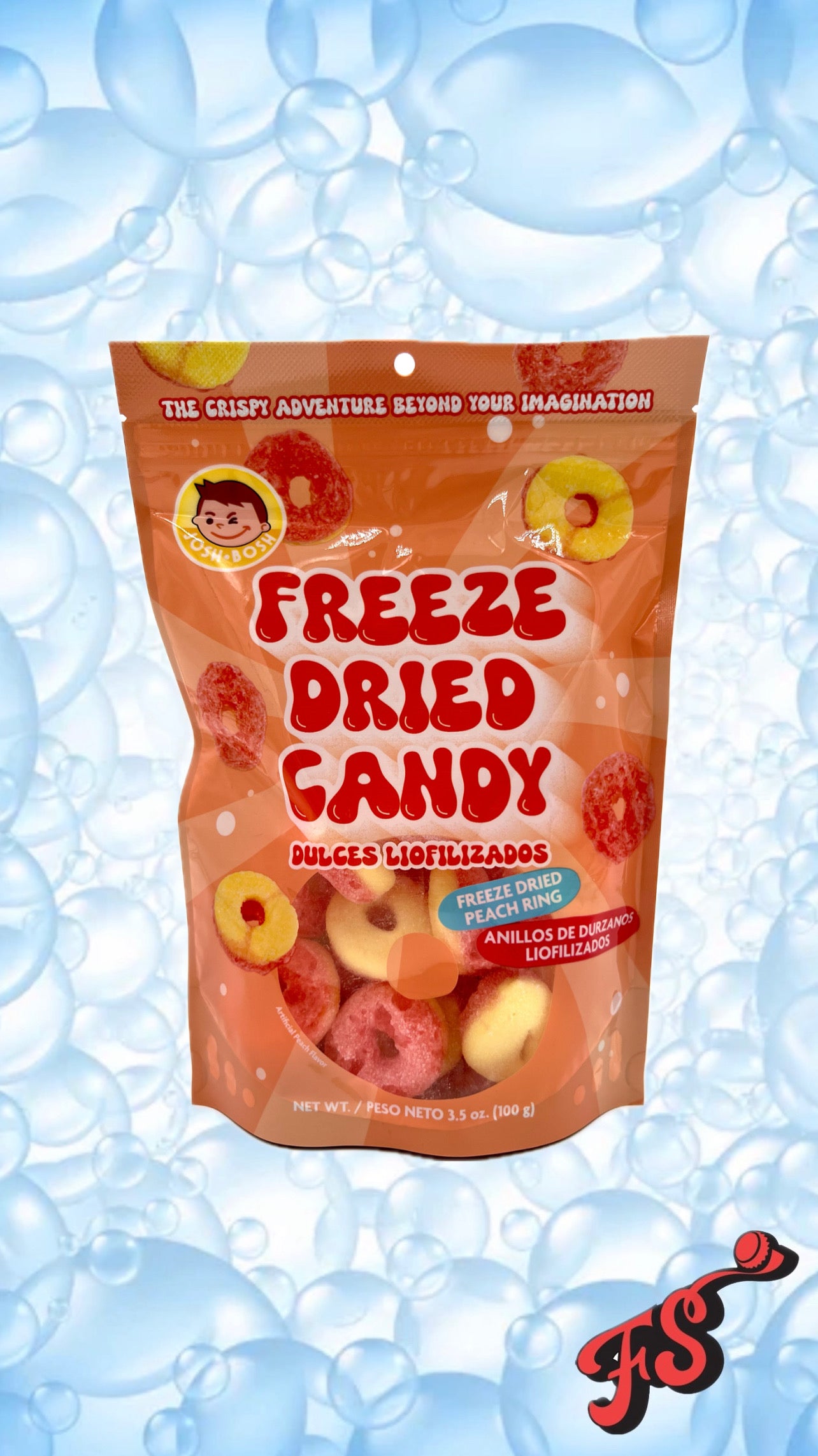 Josh Bosh Freeze Dried Peach Rings