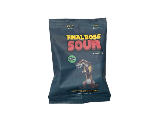 Final Boss Sour Level 3 Sour Blueberries - 4 oz