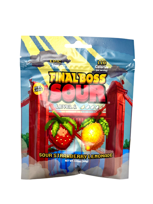 Final Boss Sour Level 1 Sour Strawberry Lemonade