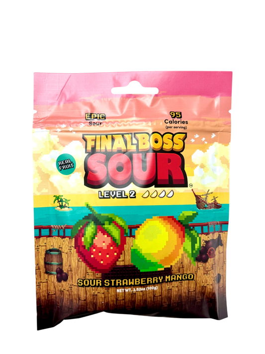 Final Boss Sour Level 2 Sour Strawberry Mango