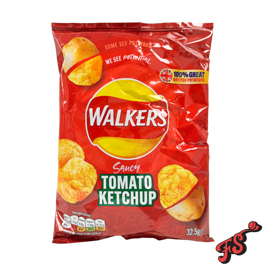 Walkers Tomato Ketchup Crisps 32.5g (UK)