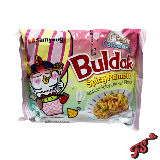 Buldak Cream Carbonara Spicy Ramen 140g (Korea)
