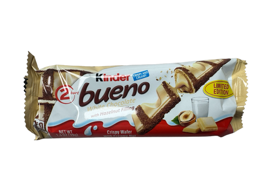 Kinder Bueno White Chocolate with Hazelnut - Net Wt. 1.5 oz