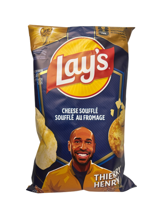 Lays Thierry Henry Cheese Soufflé - Net Wt. 2.12 oz