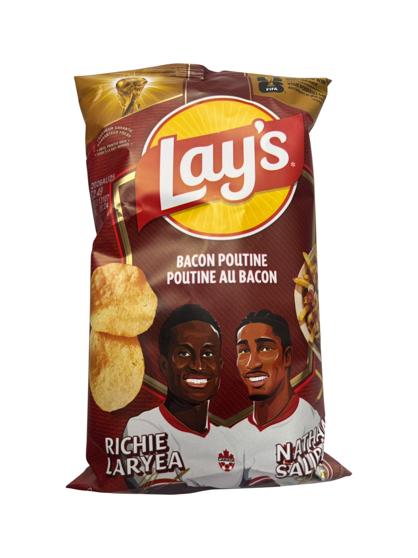 Lays Richie Laryea and Nathan Saliba Bacon Poutine