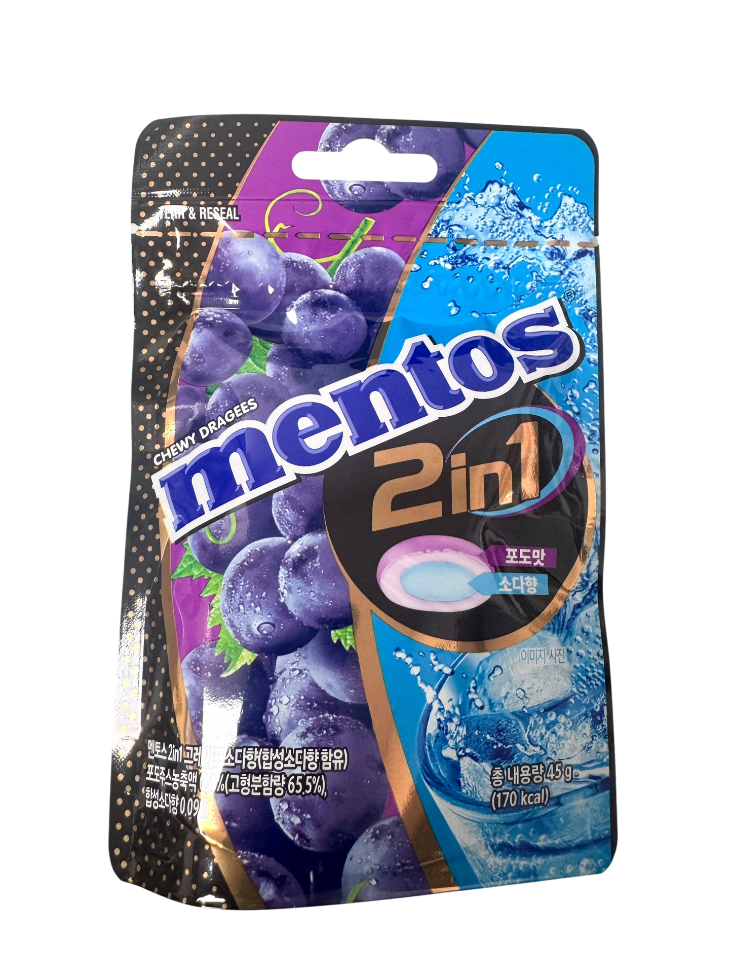 Mentos 2 in 1 Grape and Soda