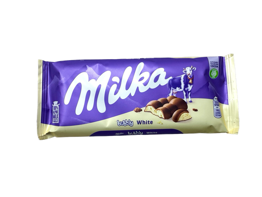 Milka Bubbly White - Net Wt. 3.35 oz