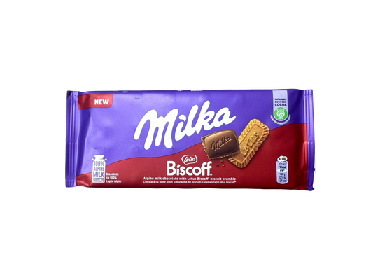 Milka Lotus Biscoff - Net Wt. 3.53 oz