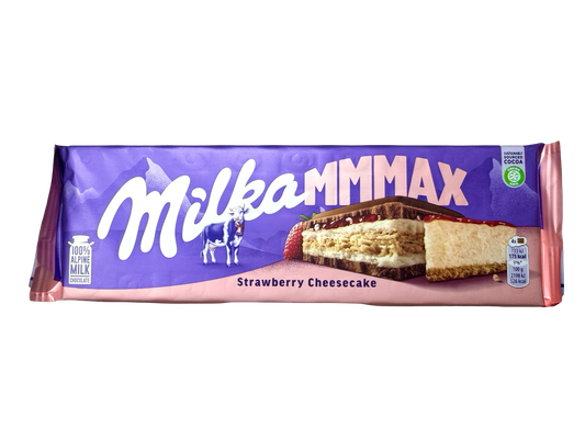Milka MMMAX Strawberry Cheesecake - Net Wt. 10.58 oz