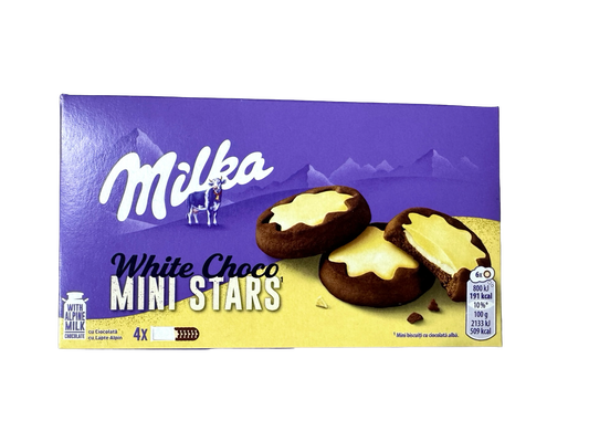 Milka White Choco Mini Stars - Net Wt. 5.29 oz