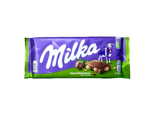 Milka Whole Hazelnut - Net Wt. 3.35 oz