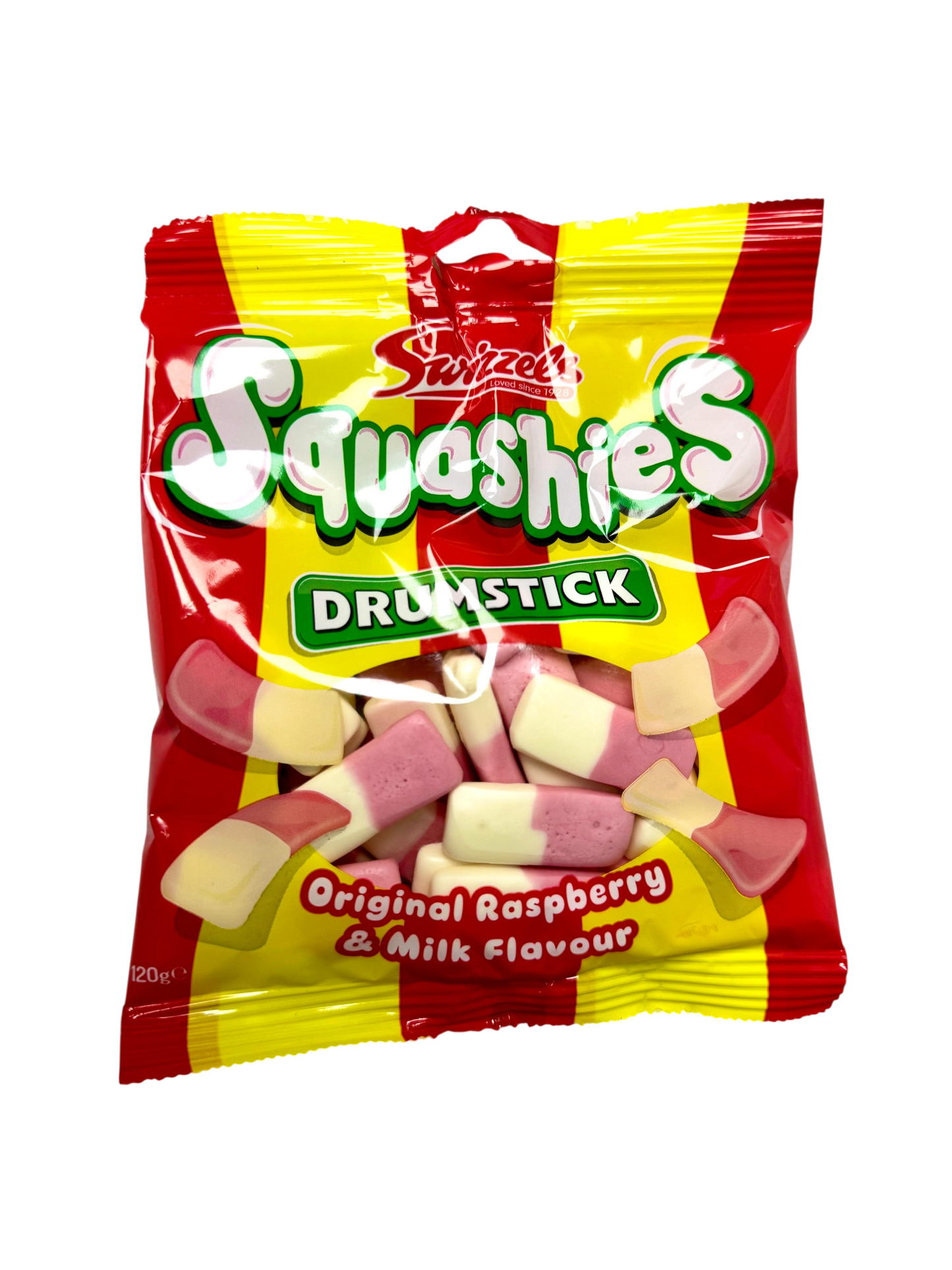 Squashies Drumstick Raspberry and Milk Flavour
