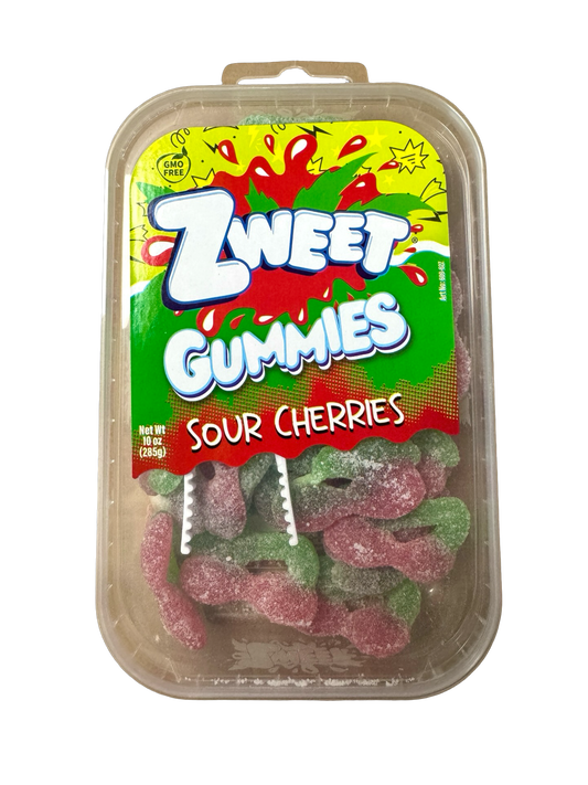 Zweet Gummies Sour Cherries - Net Wt. 10 oz