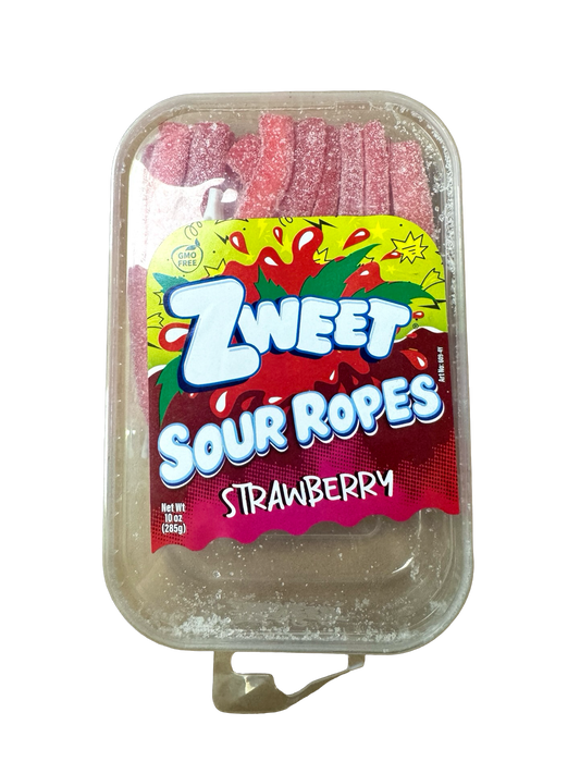 Zweet Sour Ropes Strawberry - 10 oz